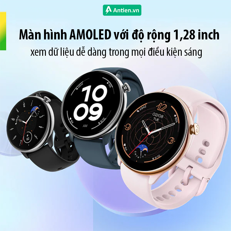 Màn hình HD AMOLED rõ ràng và sáng để bạn xem dữ liệu dễ dàng