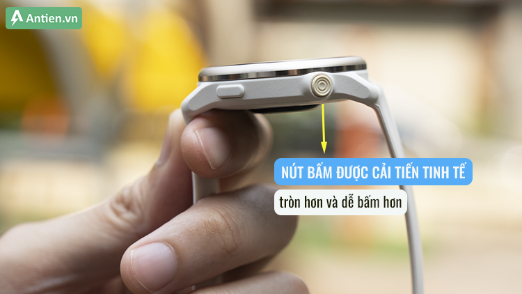 Nút bấm vật lý trên Vivoactive 6 được cải thiện, tăng tính thẩm mỹ hơn