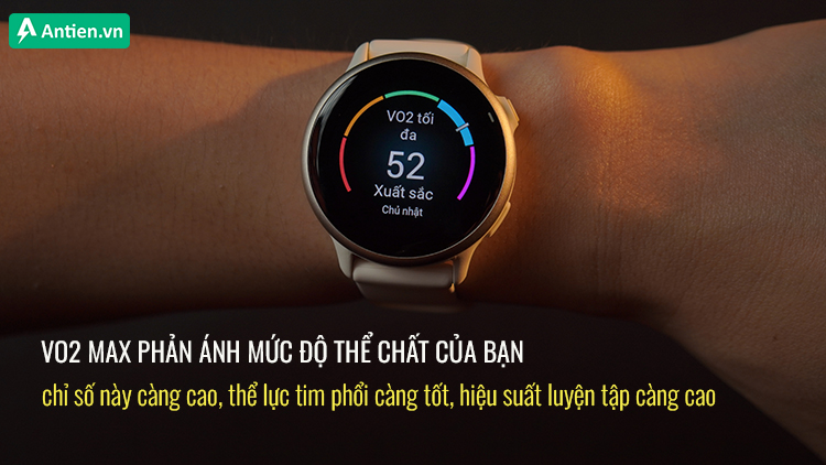 VO2 max phản chiếu thể lực của bạn ngay trên cổ tay