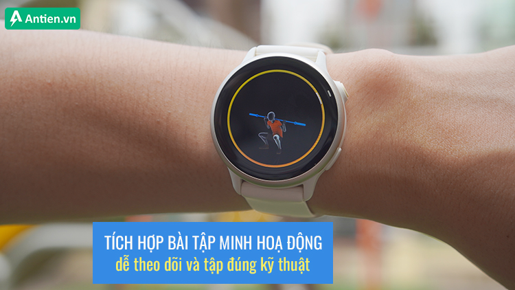 Dễ dàng tập theo đúng kỹ thuật nhờ tính năng minh hoạ bài tập hình động