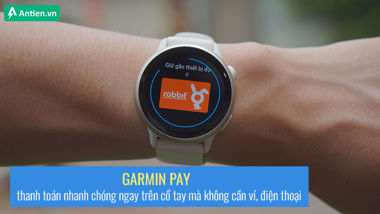 Mọi giao dịch thanh toán dễ dàng ngay trên cổ tay nhờ tính năng Garmin Pay
