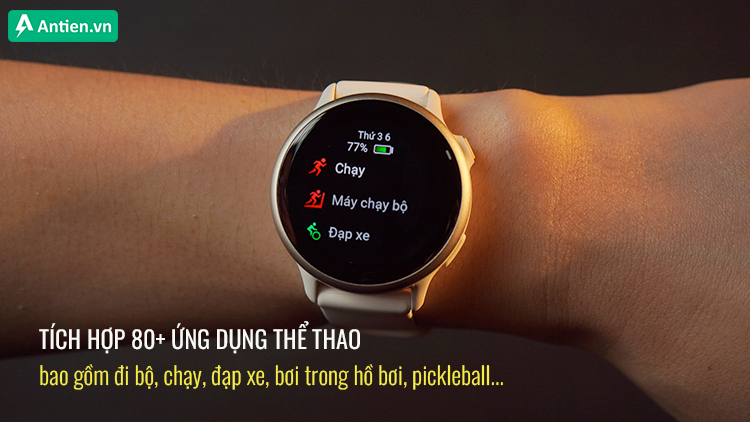 vívoactive 6 bổ sung hơn 50 bộ môn mới so với phiên bản tiền nhiệm, hỗ trợ người dùng thoả sức trải nghiệm