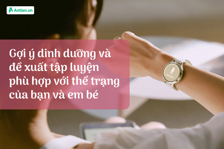 Đồng hồ Garmin gợi ý mẹ bầu tập luyện và dinh dưỡng khoa học