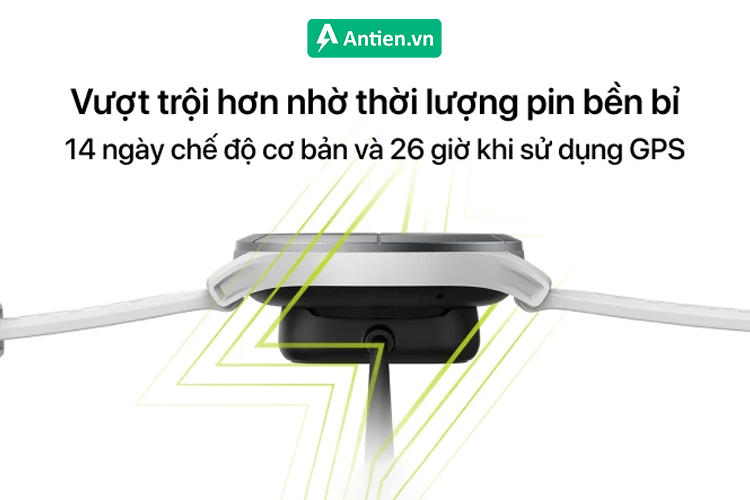 Trải nghiệm nhiều hơn với thời lượng pin bền bỉ tới 14 ngày