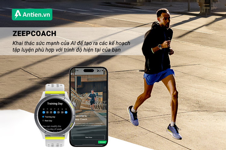 Hãy để huấn luyện viên ảo Zeep Coach AI tạo kế hoạch tập luyện dựa theo mục tiêu và mức hiệu suất của bạn