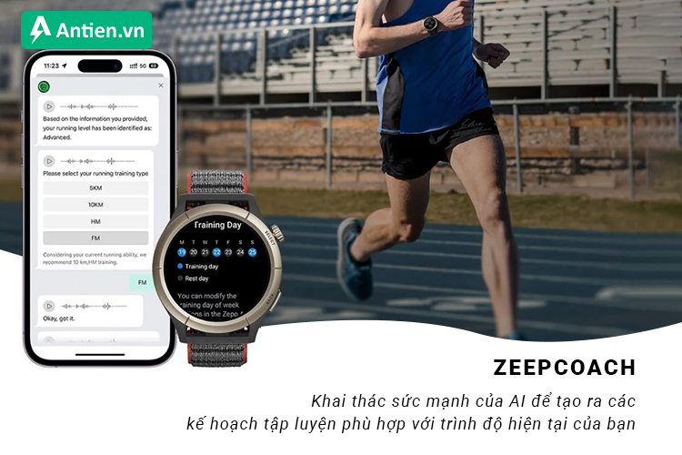 Zeep Coach giống như huấn luyện viên ảo đưa ra cho bạn các hướng dẫn bài tập khoa học