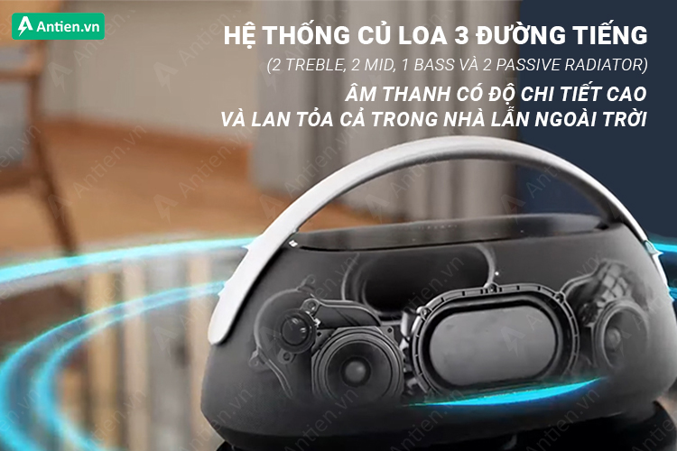 Cấu tạo củ loa 3 đường tiếng mang lại âm thanh mạnh mẽ, uy lực hơn