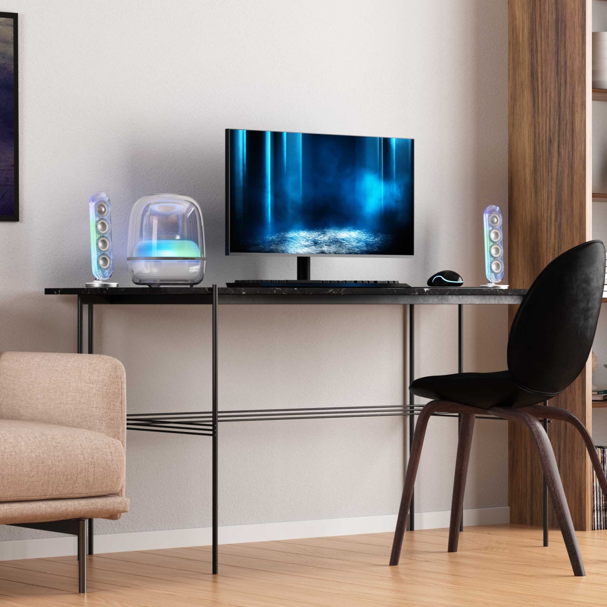 Hệ thống âm thanh 2.1 kênh mạnh mẽ, sống động và chi tiết