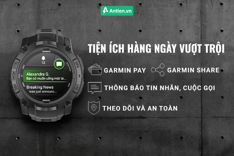 Không ngừng kết nối bạn với thế giới bên ngoài nhờ những tính năng thông minh ngay trên cổ tay