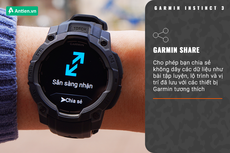 Dễ dàng chia sẻ lộ trình, dữ liệu bài tập với bạn bè của bạn