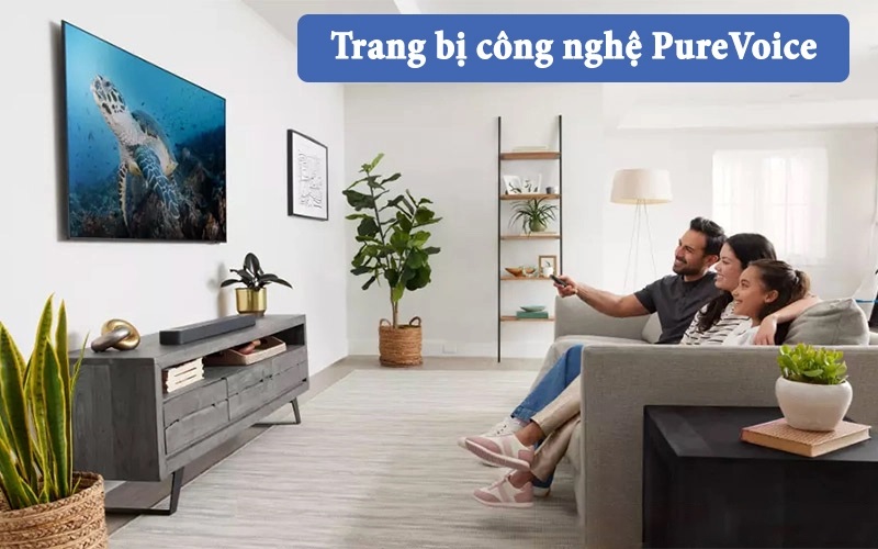 Công nghệ PureVoice trên loa soundbar JBL Bar 300 giúp lời thoại rõ ràng hơn