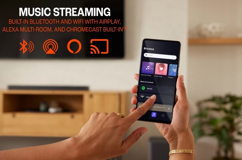 Loa thanh JBL Bar 1000MK2 kết nối đa dạng, dễ dàng điều khiển