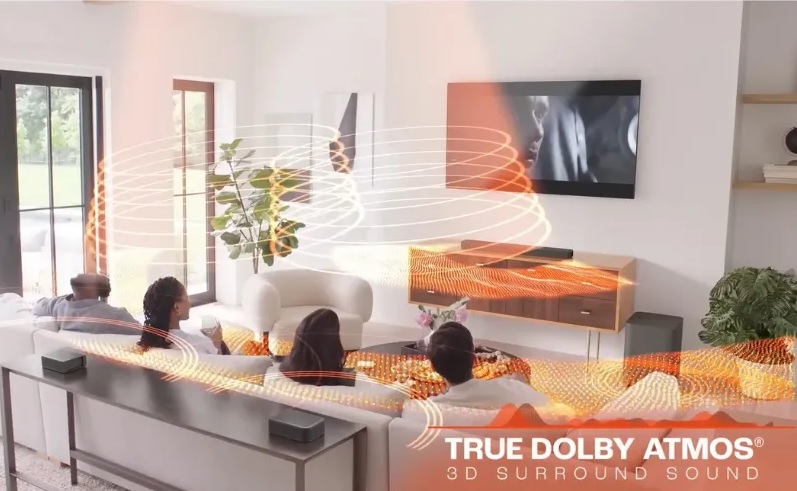 Âm thanh vòm 3D trên Loa thanh Soundbar JBL Bar 1300MK2 tạo cảm giác như đang ngồi giữa rạp