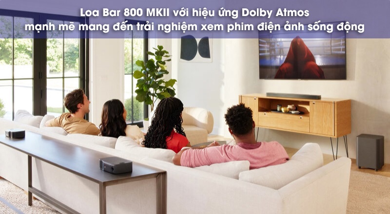 Loa thanh JBL Bar 800MK2 có công nghệ Dolby Atmos