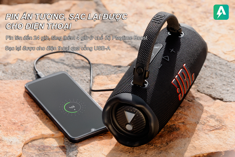 Thời lượng pin ấn tượng và sạc dự phòng