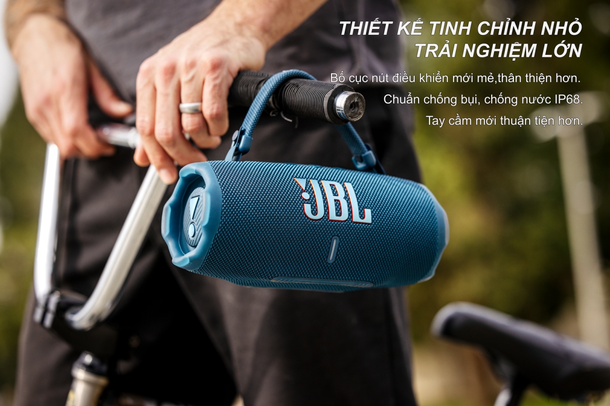 JBL Charge 6 Thiết kế tinh chỉnh nhỏ, trải nghiệm lớn