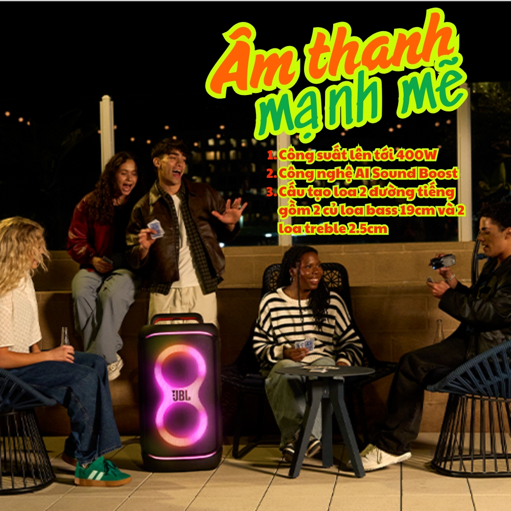 Âm Thanh Mạnh Mẽ Với Công Nghệ AI Sound Boost