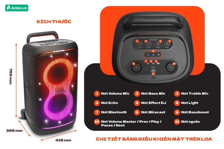 Đặt Mua Loa JBL PartyBox 520 Chính Hãng Ngay Hôm Nay!