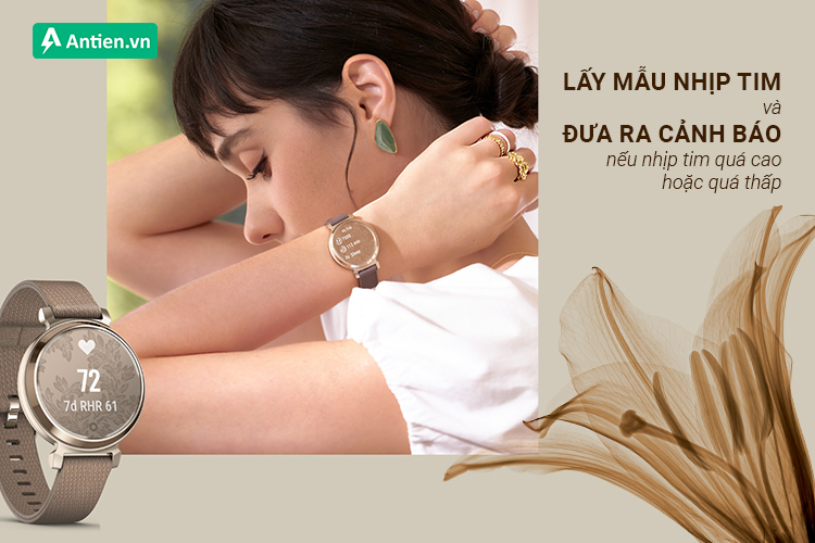 Theo dõi nhịp tim ngay trên cổ tay bạn và nhận các cảnh báo liên quan khi quá cao hoặc thấp