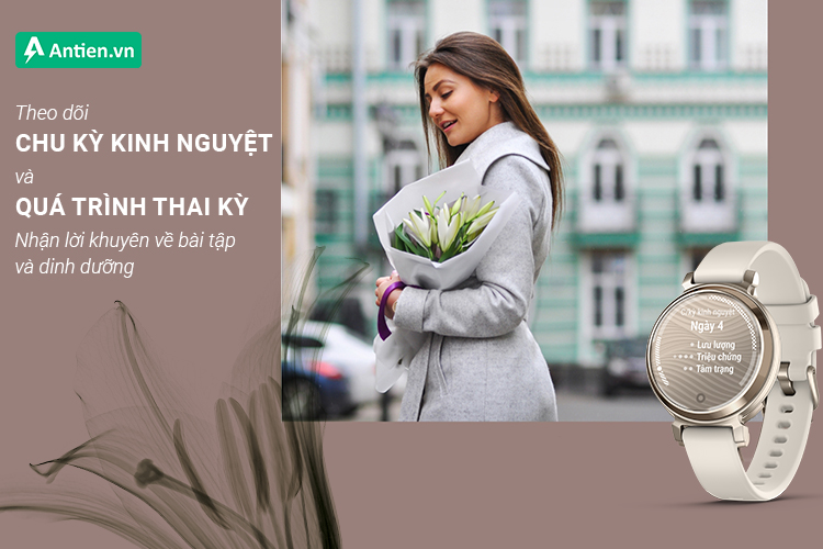 Đồng hồ sở hữu tính năng thông minh chuyên biệt, theo dõi thai kỳ và chu kỳ "đèn đỏ" cho phái nữ