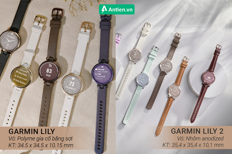 Cả 2 thế hệ Lily đều sở hữu kích thước nhỏ gọn, tạo phong cách cho cổ tay người dùng