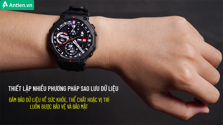 Với nhiều tùy chọn sao lưu, đảm bảo dữ liệu của bạn không bao giờ bị mất trên T-Rex 3