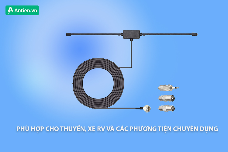 Không chiếm diên tích và làm ảnh hưởng thẩm mỹ chung, ăng-ten Stealth phù hợp cho thuyền, xe RV...