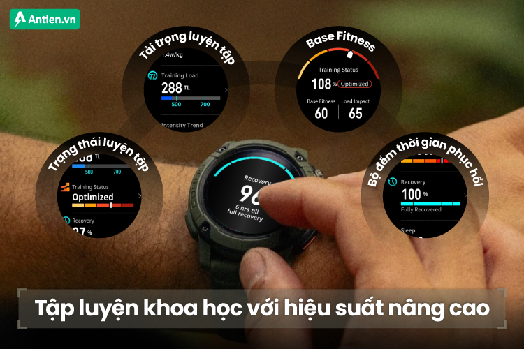 Cùng bạn bứt phá mọi giới hạn với bộ tính năng tập luyện khoa học, chi tiết