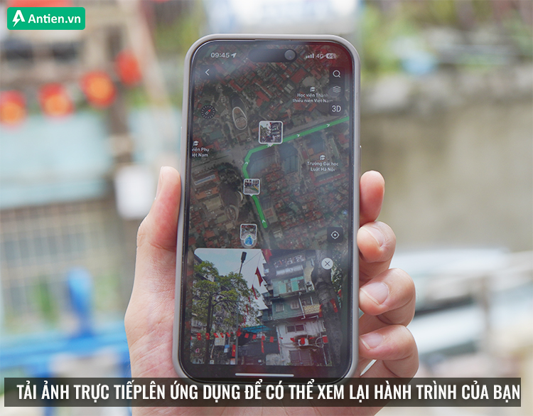 Lưu trữ những điểm đẹp, ấn tượng bằng cách tải ảnh lên ứng dụng Coros để có thể xem lại hành trình