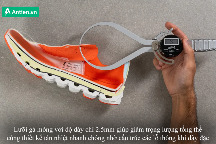 Lưỡi gà loại bỏ đệm giúp giảm trọng lượng tổng thể