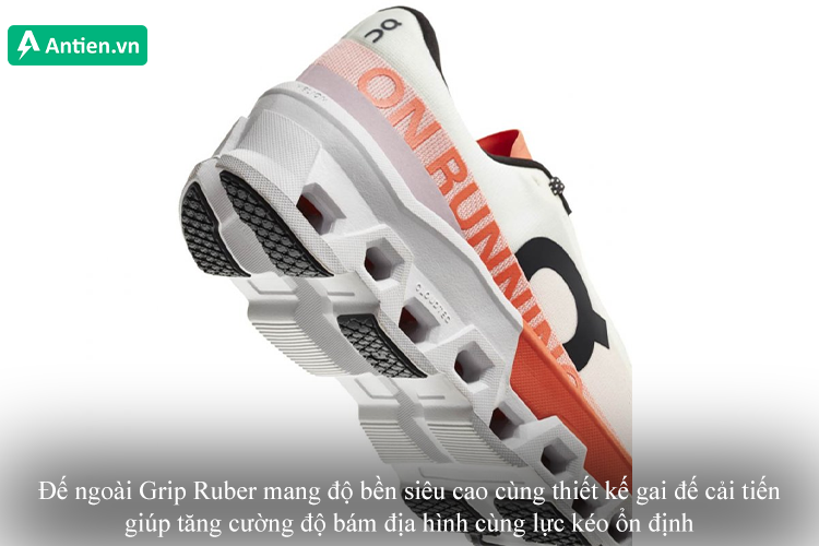 Đế ngoài Grip Ruber siêu bền bỉ