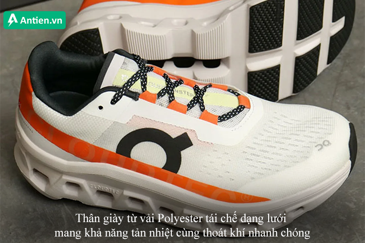 Thân giày tản nhiệt và thoát khí nhanh chóng