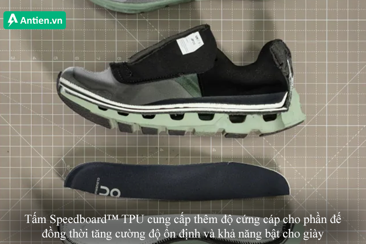 Tấm Speedboard™ từ TPU tăng độ ổn định và chắc chắn cho giày