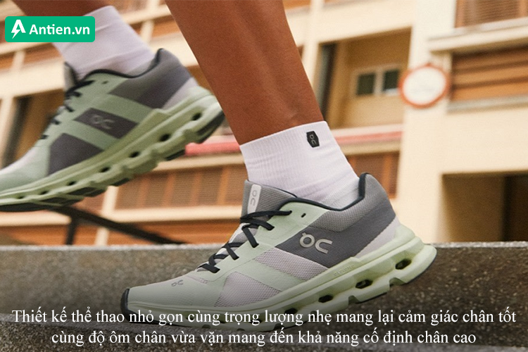 Thiết kế nhỏ gọn, ôm chân vừa vặn