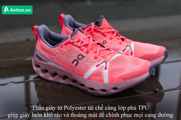 Chất liệu vải thoáng mát, khô ráo nhanh chóng