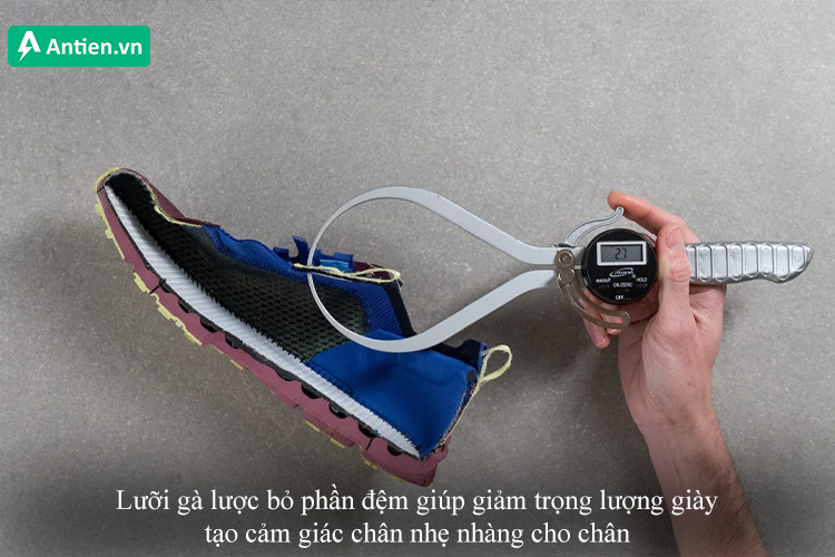 Lưỡi gà lược bỏ phần đệm mang lại cảm giác chân nhẹ nhàng