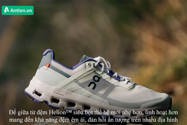 Đệm Helion™ siêu bọt mang đến độ đàn hồi ấn tượng trên nhiều địa hình