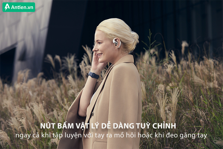 Dễ dàng điều chỉnh tính năng trên tai nghe với nút bấm vật lý tiện lợi