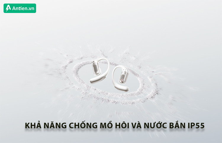 Thoải mái đồng hành trong mồ hôi, mưa nhẹ nhờ đáp ứng chuẩn IP55