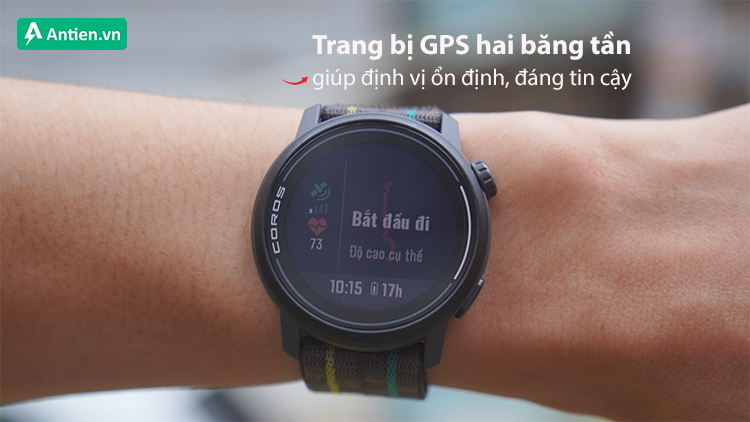 Pace 3 là đồng hồ chạy bộ hiếm hoi được trang bị GPS hai băng tần, cho dữ liệu định vị ổn định