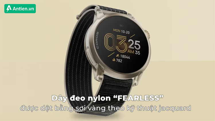 Dây đeo nylon được dệt bằng sợi vàng theo kỹ thuật jacquard