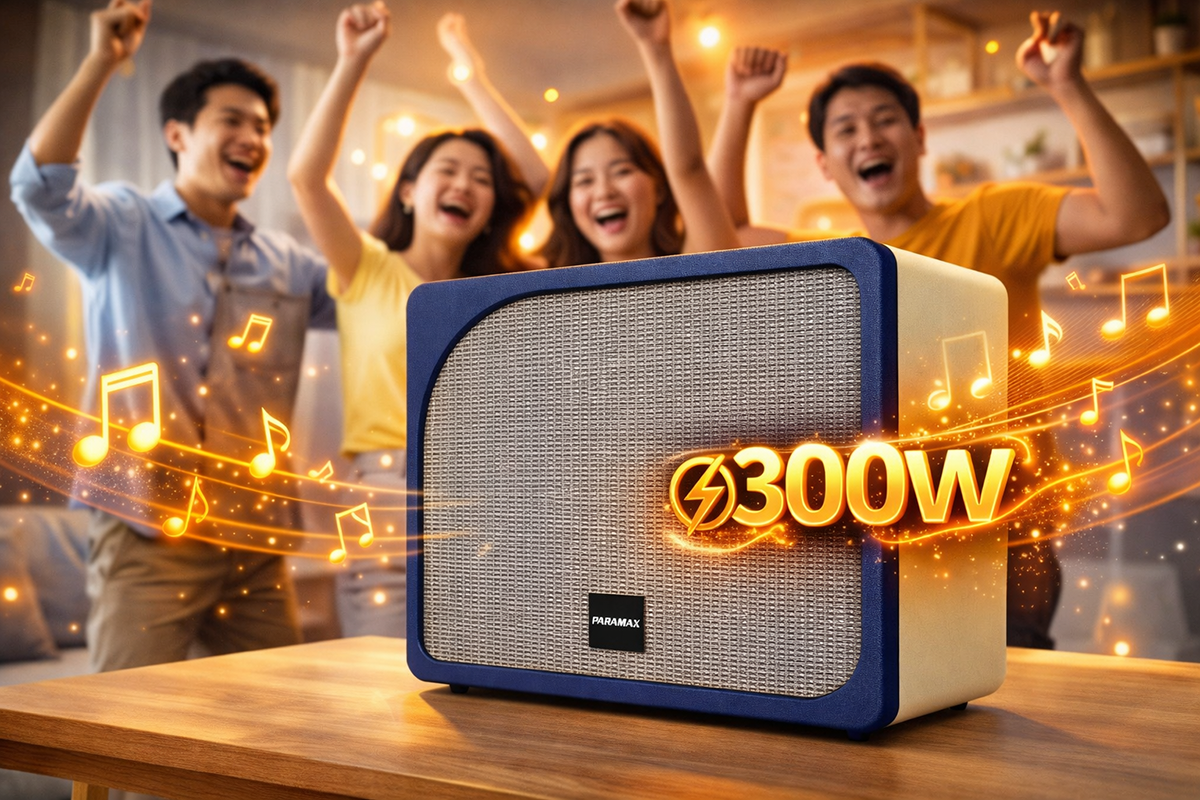 Loa Paramax Evox mang đến âm thanh mạnh mẽ với công suất tối đa 300W