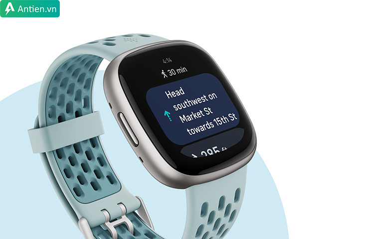 Fitbit Versa 4 hỗ trợ GPS độc lập để theo dõi các hoạt động ngoài trời của bạn