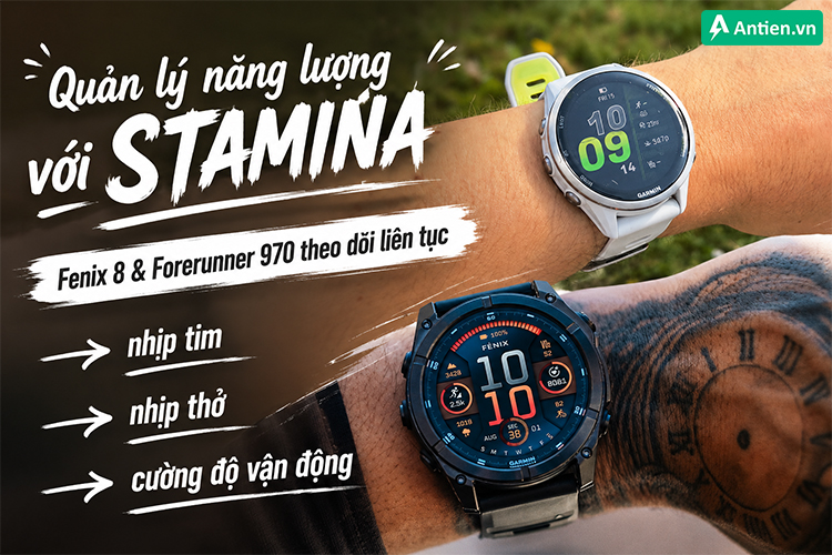 Duy trì phong độ và quản lý năng lượng nhờ tính năng Stamina trên Garmin
