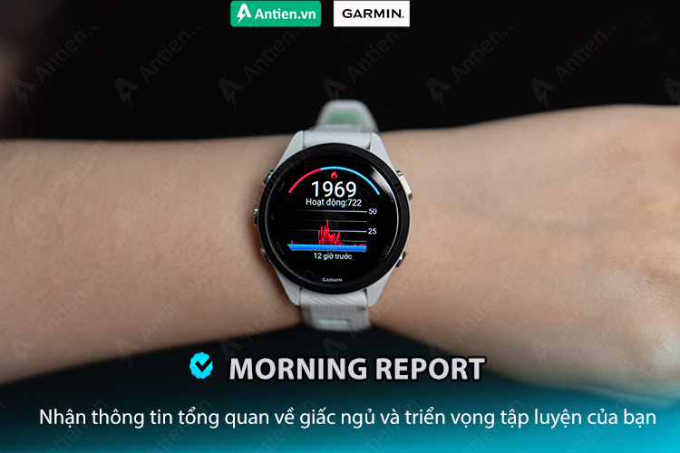 Ngay khi vừa thức dậy, bạn sẽ nhận được dữ liệu báo cáo tổng quan về sức khỏe