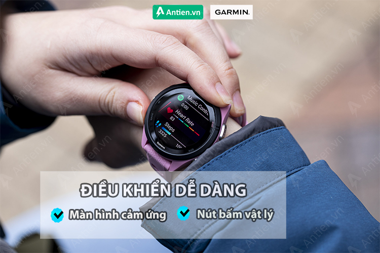 Bạn dễ dàng điều hướng các tính năng qua màn hình cảm ứng hoặc nút bấm vật lý