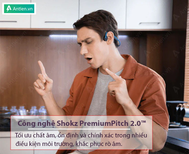 Tối ưu chất âm với công nghệ Shokz PremiumPitch 2.0™ độc quyền trên Openmove