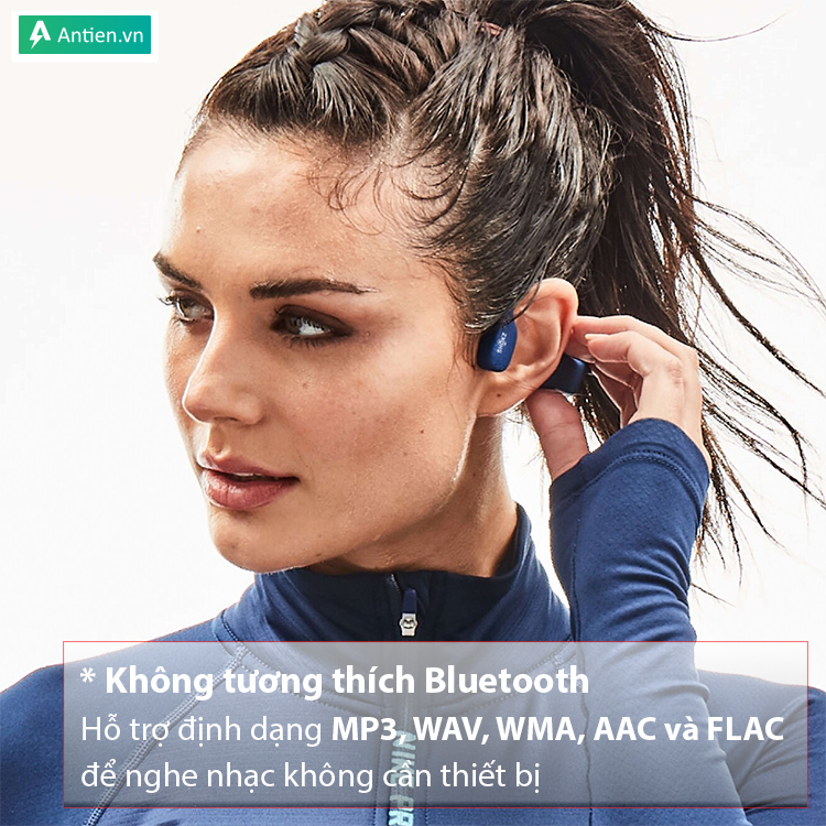 Tai nghe bơi lội OpenSwim tích hợp MP3 và các file định dạng khác hỗ trợ nghe nhạc