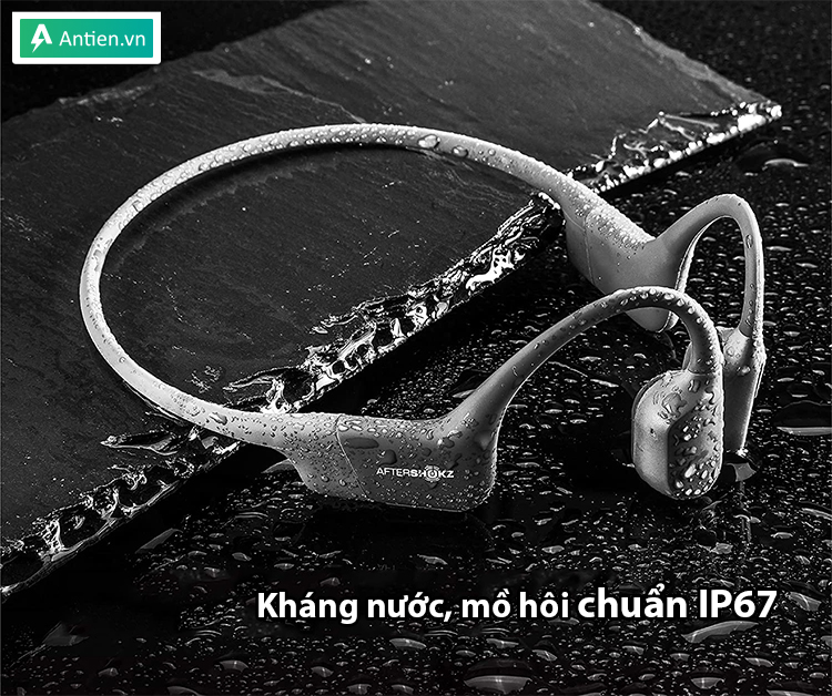 Tiêu chuẩn IP67 giúp bạn yên tâm sử dụng Openrun Shokz trong mọi điều kiện thời tiết và đổ mồ hôi