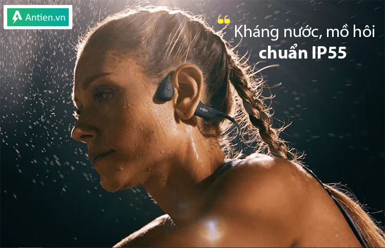 KHáng nước, mồ hôi chuẩn IP55 giúp bạn yên tâm hoạt động trong mọi điều kiện thời tiết